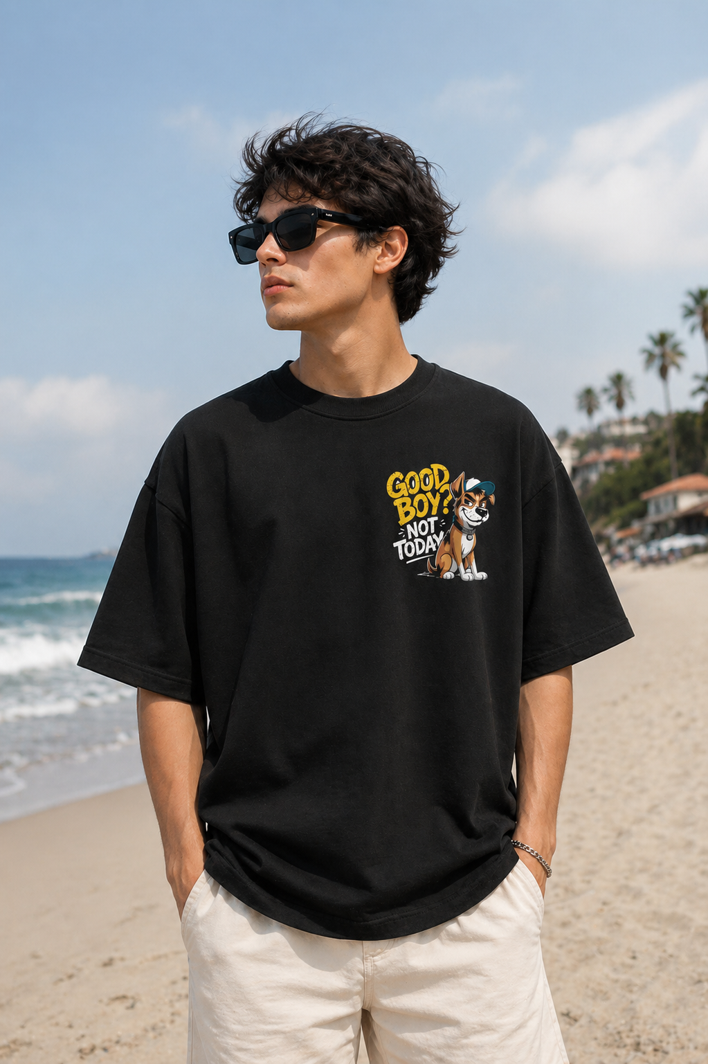 Oversized Dog Graphic T-Shirt – Premium Streetwear for Dog Lovers